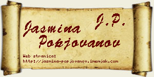 Jasmina Popjovanov vizit kartica